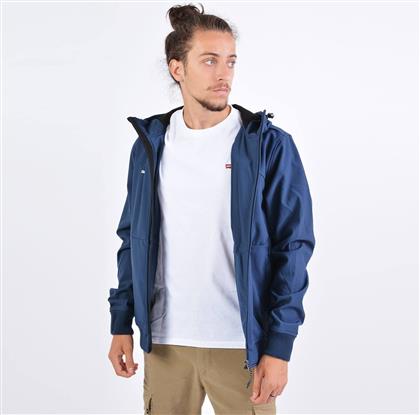 MEN'S SOFT SHELL RIBBED JKT WITH HOOD (9000036099-35262) EMERSON από το COSMOSSPORT