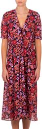 ΓΥΝΑΙΚΕΙΟ ΜΑΚΡΥ ΚΑΦΤΑΝΙ ΜΕ FLORAL PRINT ''AMORE'' - 25D.249.W ΚΟΚΚΙΝΟ EMMANUELA
