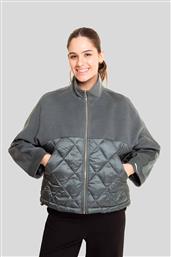 ΓΥΝΑΙΚΕΙΟ JACKET ΜΕ ΚΑΠΙΤΟΝΕ ΛΕΠΤΟΜΕΡΕΙΑ - 2425486011 ΑΝΘΡΑΚΙ EMME BY MARELLA