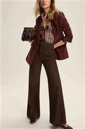 BY MARELLA ΓΥΝΑΙΚΕΙΟ ΠΑΝΤΕΛΟΝΙ SLIM FLARED FIT ''RUSPA'' - 2525136042200 ΚΑΦΕ ΣΚΟΥΡΟ EMME