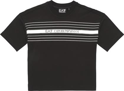 T-SHIRT ΜΕ ΚΟΝΤΑ ΜΑΝΙΚΙΑ TRAIN LOGO SERIES TEE EXTENDED LOGO EMPORIO ARMANI EA7