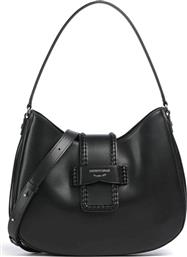 ΓΥΝΑΙΚΕΙΑ ΔΕΡΜΑΤΙΝΗ ΤΣΑΝΤΑ ΩΜΟΥ ΜΕ ΛΟΓΟΤΥΠΟ - EW002272AF17655 ΜΑΥΡΟ EMPORIO ARMANI