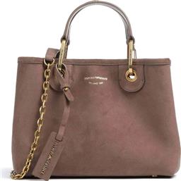 ΓΥΝΑΙΚΕΙΑ ΤΣΑΝΤΑ ΧΕΙΡΟΣ ΜΕ ΛΟΓΟΤΥΠΟ - EW000361AF17730 TAUPE EMPORIO ARMANI