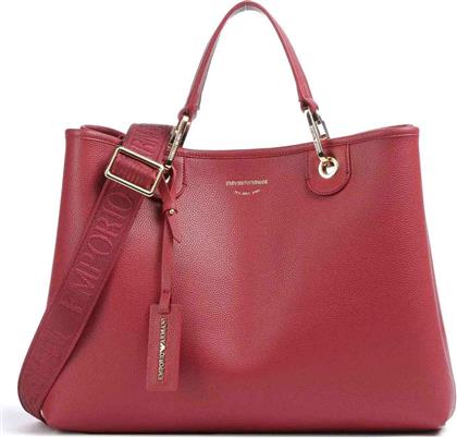 ΓΥΝΑΙΚΕΙΑ ΤΣΑΝΤΑ ΧΕΙΡΟΣ ΜΕ ΛΟΓΟΤΥΠΟ ''MY EA'' - EW000360AF12036 ΚΟΚΚΙΝΟ EMPORIO ARMANI