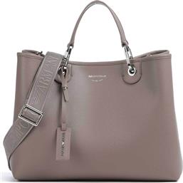 ΓΥΝΑΙΚΕΙΑ ΤΣΑΝΤΑ ΧΕΙΡΟΣ ΜΕ ΛΟΓΟΤΥΠΟ ''MY EA'' - EW000360AF12036 TAUPE EMPORIO ARMANI