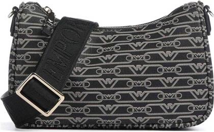 ΓΥΝΑΙΚΕΙΑ ΤΣΑΝΤΑ CROSSBODY ΜΕ ALL-OVER LOGO - EW000539AF11951 ΜΑΥΡΟ EMPORIO ARMANI