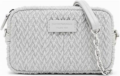 ΓΥΝΑΙΚΕΙΟ MINI BAG CROSSBODY ΜΕ ΛΟΓΟΤΥΠΟ - EW001924AF19228 ΓΚΡΙ ΑΝΟΙΧΤΟ EMPORIO ARMANI
