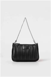 ΓΥΝΑΙΚΕΙΟ MINI BAG ΜΕ ΠΛΙΣΕ ΣΧΕΔΙΟ - Y3H317YWQ4E ΜΑΥΡΟ EMPORIO ARMANI