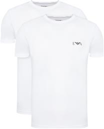 ΣΕΤ 2 T-SHIRTS EM001849 AF14131 M0082 ΛΕΥΚΟ FITTED FIT EMPORIO ARMANI