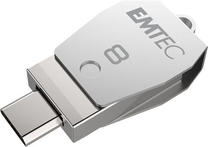 USB FLASH 8GB DUAL USB2.0 MICRO-USB T250 EMTEC