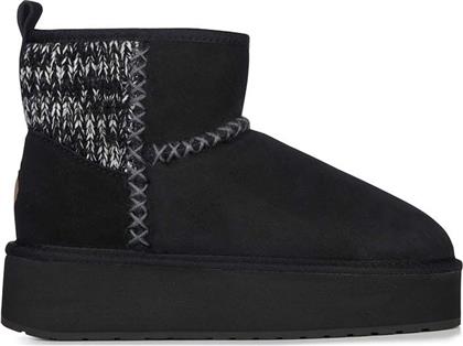 ΜΠΟΤΕΣ ΧΙΟΝΙΟΥ ΣΟΥΕΤ STINGER KNIT FLATFORM ΧΡΩΜΑ: ΜΑΥΡΟ, W13143.BLAK EMU