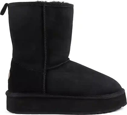 ΜΠΟΤΕΣ ΧΙΟΝΙΟΥ ΣΟΥΕΤ STINGER LO FLATFORM ΧΡΩΜΑ: ΜΑΥΡΟ, W13190 EMU