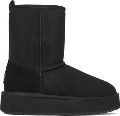 ΜΠΟΤΕΣ ΧΙΟΝΙΟΥ STINGER LO FLATFORM W13190 ΜΑΥΡΟ EMU