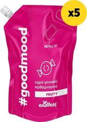 ΥΓΡΟ ΓΕΝΙΚΟΥ ΚΑΘΑΡΙΣΜΟΥ GOODMOOD FRUITY 5LT(5X1LT) ENDLESS