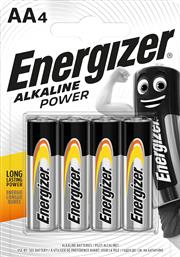 ΑΛΚΑΛΙΚΕΣ ΜΠΑΤΑΡΙΕΣ POWER AA BP4 F016697 4ΤΜΧ ENERGIZER