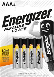 ΑΛΚΑΛΙΚΕΣ ΜΠΑΤΑΡΙΕΣ POWER AAA BP4 F016612 4ΤΜΧ ENERGIZER