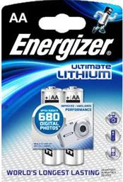 ENERGIZER ULTIMATE - ΜΠΑΤΑΡΙΑ 2 X AA TYPE ΛΙΘΙΟΥ