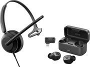 HEADSET IMPACT 730 BLACK WITH GTW 270 IN EAR HANDSFREE EPOS