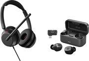 HEADSET IMPACT 860T ANC BLACK WITH GTW 270 IN EAR HANDSFREE EPOS