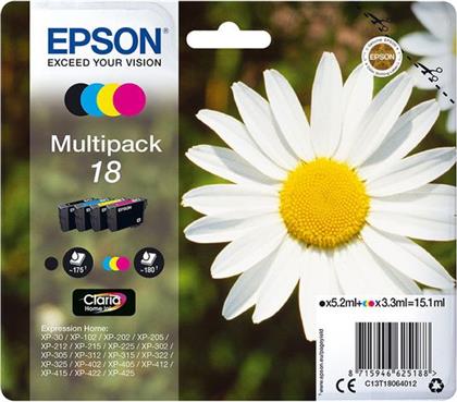 18 MULTIPACK ΜΕΛΑΝΙ INKJET EPSON