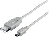 :128520 USB 2.0 CABLE A MALE-MINI 4P 1,8M EQUIP