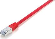 225423 CAT.5E F/UTP PATCH CABLE RED 0.25M EQUIP