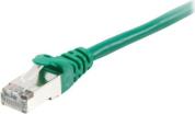 606402 CAT.6A S/FTP PATCH CABLE RJ45 LSZH 26AWG 0.50M GREEN EQUIP