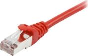 606502 CAT.6A S/FTP PATCH CABLE RJ45 LSZH 26AWG 0.50M RED EQUIP