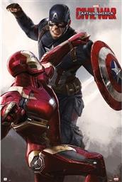 ΑΦΙΣΑ CAPTAIN AMERICA IRON MAN VS CAPTAIN AMERICA ΚΑΘΕΤΗ 61 X 91.5 CM ERIK