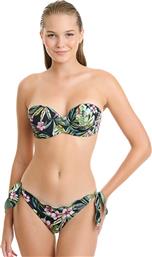 ΓΥΝΑΙΚΕΙΟ ΜΑΓΙΟ ΜΠΙΚΙΝΙ ΤΟΠ STRAPLESS ΜΕ FLORAL PRINT - 25501 ΜΑΥΡΟ ERKA MARE