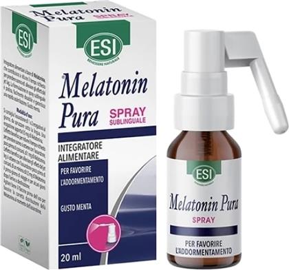 MELATONIN PURA SPRAY SUBLINGUAL FOOD SUPPLEMENT ΣΥΜΠΛΗΡΩΜΑ ΔΙΑΤΡΟΦΗΣ ΜΕ ΜΕΛΑΤΟΝΙΝΗ ΓΙΑ ΤΟΝ ΥΠΝΟ, ΣΕ ΜΟΡΦΗ SPRAY 20ML ESI