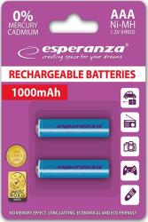 ΜΠΑΤΑΡΙΕΣ NI-MH 3A 1000MAH BLUE 2PCS ESPERANZA