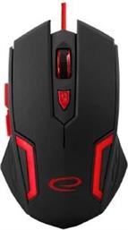 EGM205R WIRED MOUSE FOR GAMERS 6D OPTICAL USB MX205 FIGHTER RED ESPERANZA από το PLUS4U