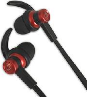 EH201 EARPHONES WITH MICROPHONE AND VOLUME CONTROL EH201 BLACK/RED ESPERANZA