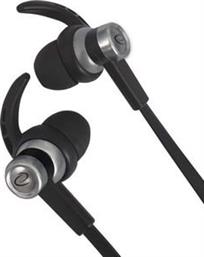 EH201 EARPHONES WITH MICROPHONE AND VOLUME CONTROL EH201 BLACK/SILVER ESPERANZA