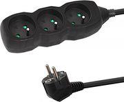 ELK203K POWER STRIP 3 ΜΠΡΙΖΕΣ 1.5M BLACK ESPERANZA