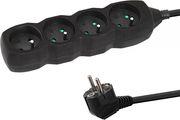 ELK206K POWER STRIP 4 ΜΠΡΙΖΕΣ 3M BLACK ESPERANZA