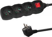 ELK210K POWER STRIP 3 ΜΠΡΙΖΕΣ ΜΕ ΔΙΑΚΟΠΤΗ 1.5M BLACK ESPERANZA