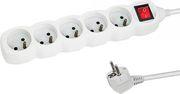 ELK215W POWER STRIP 5 ΜΠΡΙΖΕΣ ΜΕ ΔΙΑΚΟΠΤΗ 3M WHITE ESPERANZA