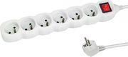 ELK217W POWER STRIP 6 ΜΠΡΙΖΕΣ ΜΕ ΔΙΑΚΟΠΤΗ 1.5M WHITE ESPERANZA