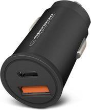 EZC111K CAR QUICK POWER CHARGER 20W USB-C PD 20W / USB-A QC 3.0 18W ESPERANZA