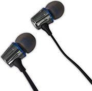 METAL EARPHONES WITH MICROPHONE EH203 GRAPHITE/BLUE ESPERANZA