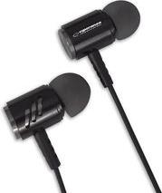 METAL EARPHONES WITH MICROPHONE EH207 BLACK/SILVER ESPERANZA