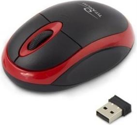 TM116R TITANUM WIRELESS OPTICAL MOUSE 2.4GHZ 3D USB VULTURE RED ESPERANZA