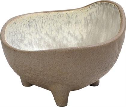 ΜΠΩΛΑΚΙ ΣΕΡΒΙΡΙΣΜΑΤΟΣ ΜΕ ΠΟΔΙ STONEWARE ΜΠΕΖ SPIRIT 13,5X13X8,8ΕΚ. NIC710K1 (ΧΡΩΜΑ: ΜΠΕΖ, ΥΛΙΚΟ: STONEWARE) - - NIC710K1 ESPIEL