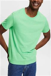 ΑΝΔΡΙΚΟ MELANGE T-SHIRT REGULAR FIT - 034EE2K315 ΠΡΑΣΙΝΟ ΑΝΟΙΧΤΟ ESPRIT