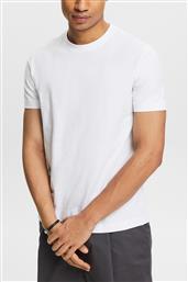 ΑΝΔΡΙΚΟ ΜΟΝΟΧΡΩΜΟ T-SHIRT REGULAR FIT - 024EE2K312 ΛΕΥΚΟ ESPRIT