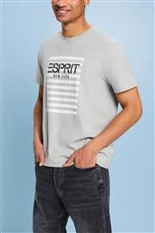 ΑΝΔΡΙΚΟ T-SHIRT ΜΕ CONTRAST LOGO PRINT REGULAR FIT - 014EE2K301 ΓΚΡΙ ESPRIT