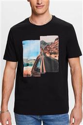 ΑΝΔΡΙΚΟ T-SHIRT ΜΕ GRAPHIC PRINT REGULAR FIT - 044EE2K327 ΜΑΥΡΟ ESPRIT