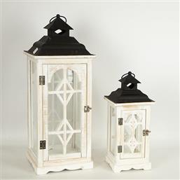 ΦΑΝΑΡΙ ΣΕΤ 2ΤΜΧ ΞΥΛΙΝΟ-ΜΕΤΑΛΛΙΚΟ ΛΕΥΚΟ-ΜΑΥΡΟ 24X24X62ΕΚ.-17X17X40ΕΚ. 752-10021 (ΥΛΙΚΟ: ΞΥΛΟ, ΧΡΩΜΑ: ΛΕΥΚΟ) - - 752-10021 ESTHETI